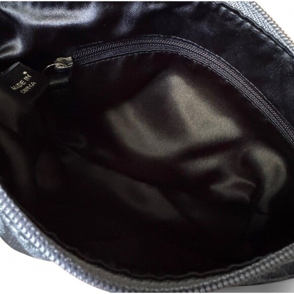 Coach Y2K Signature “C” Crossbody Swingpack Sateen Pleated Black Purse Classic - Picture 14 of 16